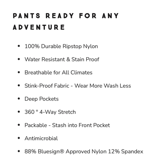 Coalatree Pants L Regular Yellow Trailhead Adventure Hiking Outdoor Ripstop - Picture 8 of 9